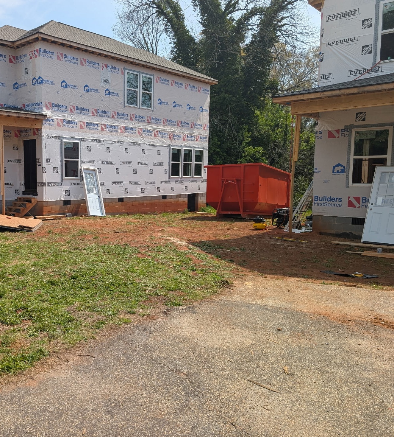 Construction roll off dumpster rental 30 yard